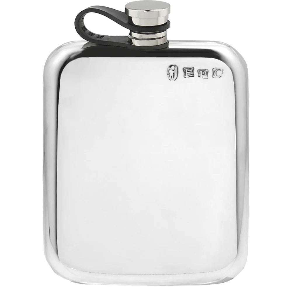 CSF435 6oz Flexi Cap Purse Traditional Pewter Hip Flask