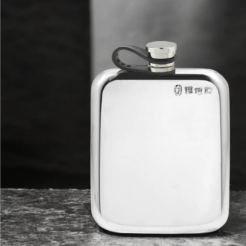 CSF435 6oz Flexi Cap Purse Traditional Pewter Hip Flask