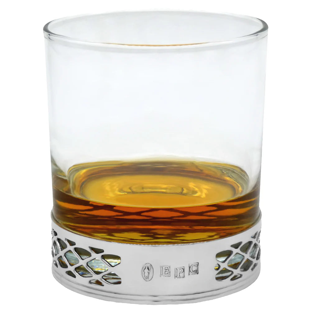 GSET22 Uisge Beatha 650ml Whisky, Wine & Spirits Decanter Gift Set Includes 4x 11oz Uisge Beatha Pewter Tumblers