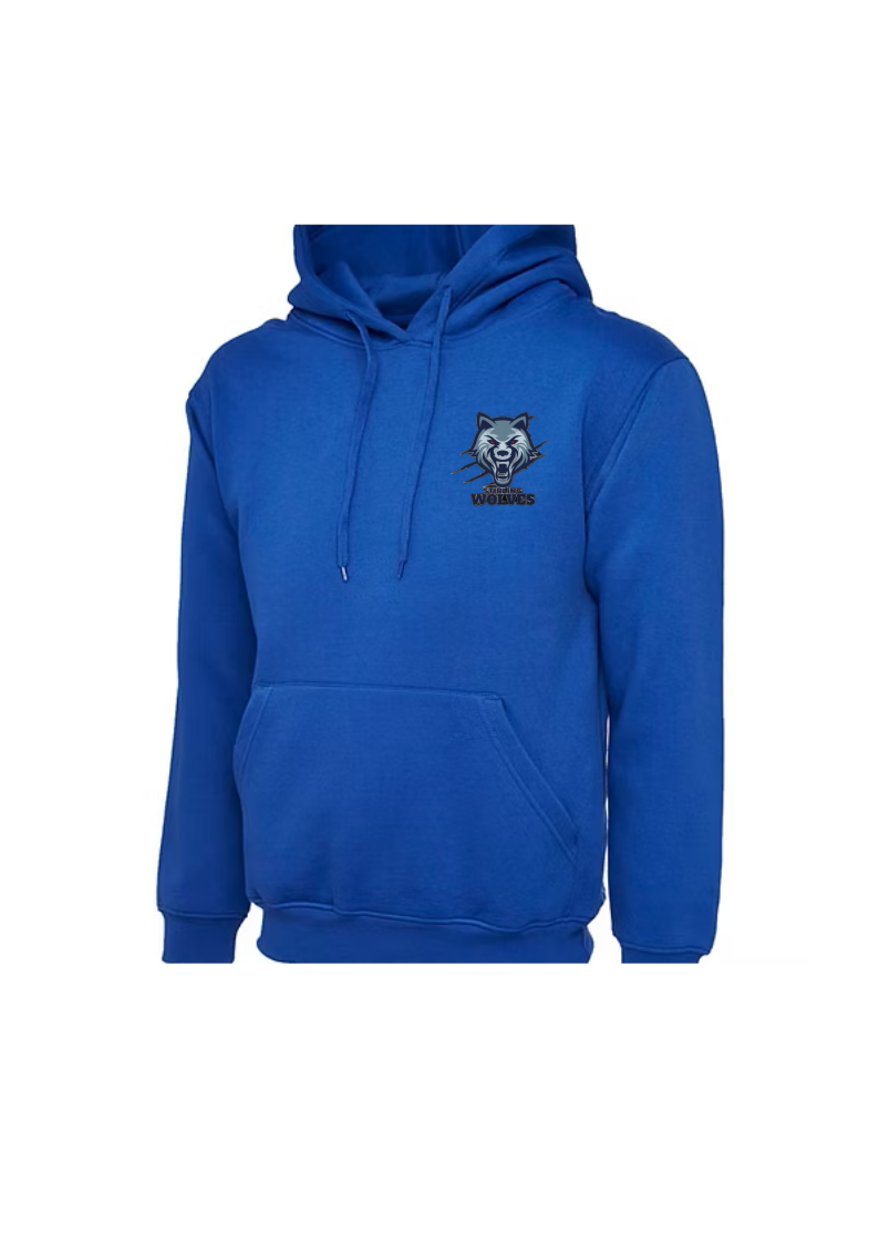 Stirling Wolves Classic Heavy Hoodie With Club Logo
