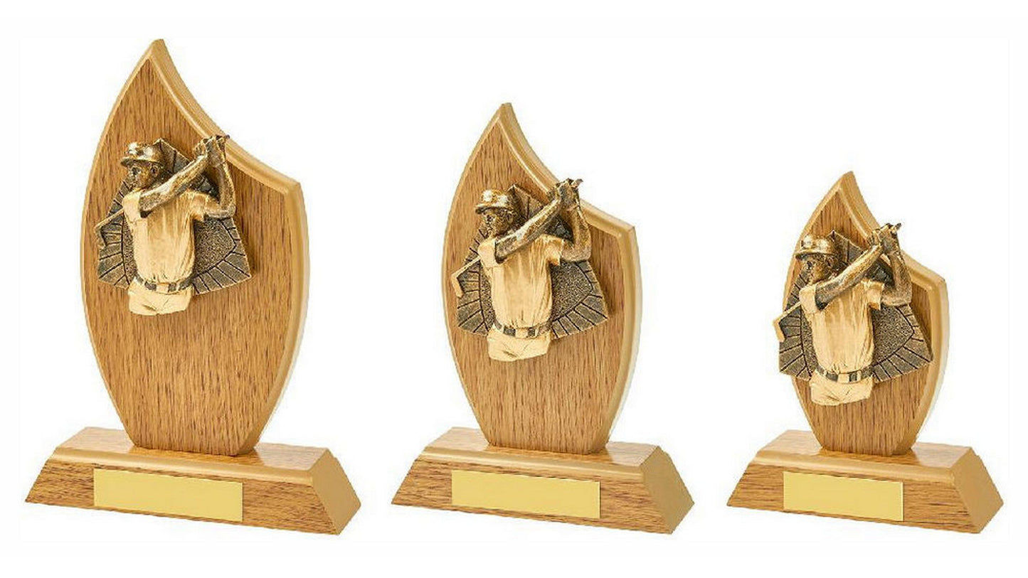 Wood Stand with Male Golf Resin Trim