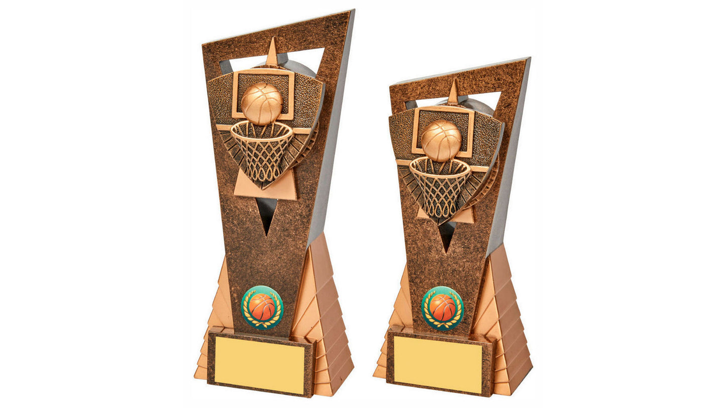 Antique Gold Basketball Edge Trophy