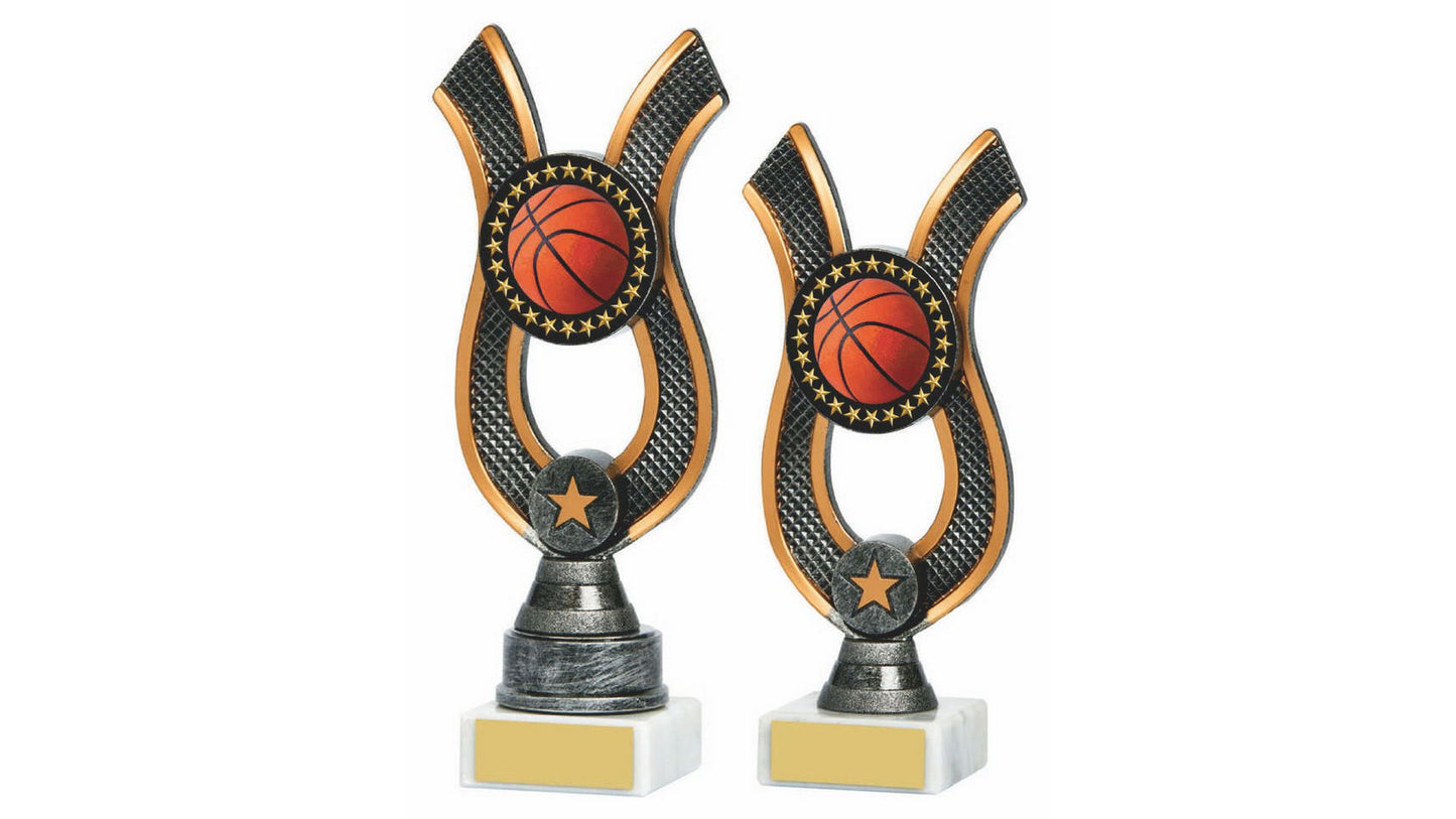 Antique Silver Ribbon Award - Basketball