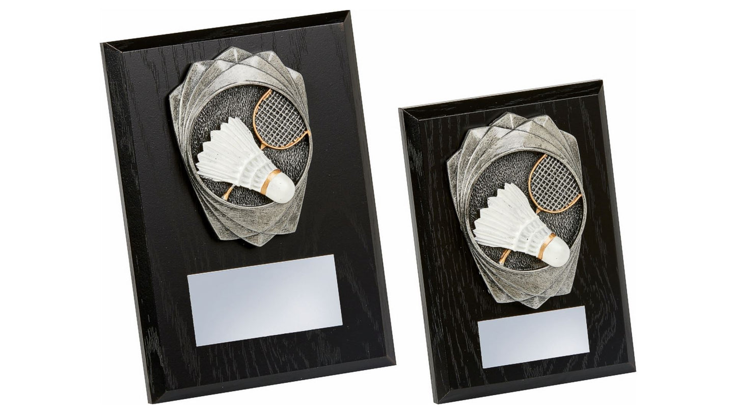 Antique Silver Badminton, Black Wood Award