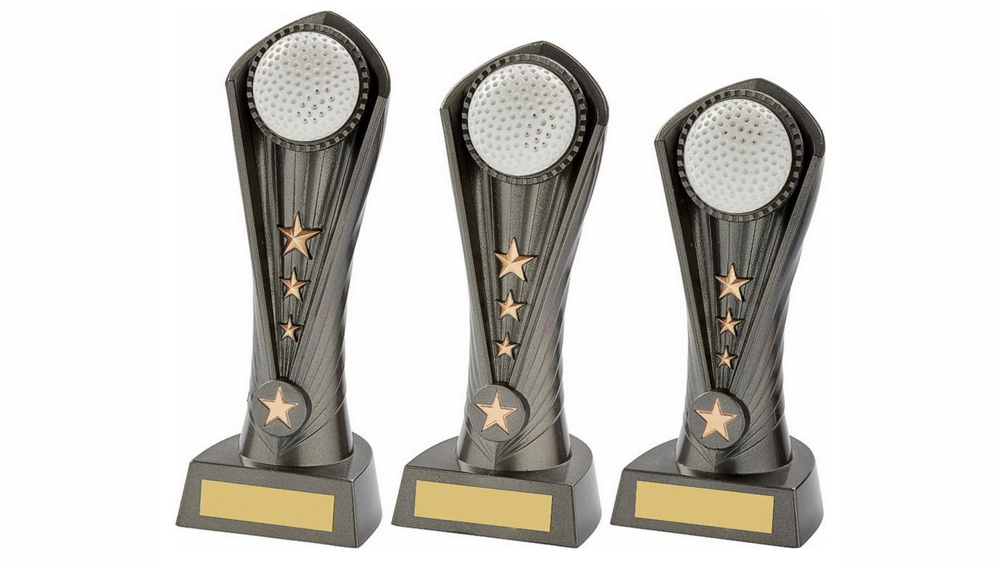 Gun Metal Silver "Cobra" Golf Award