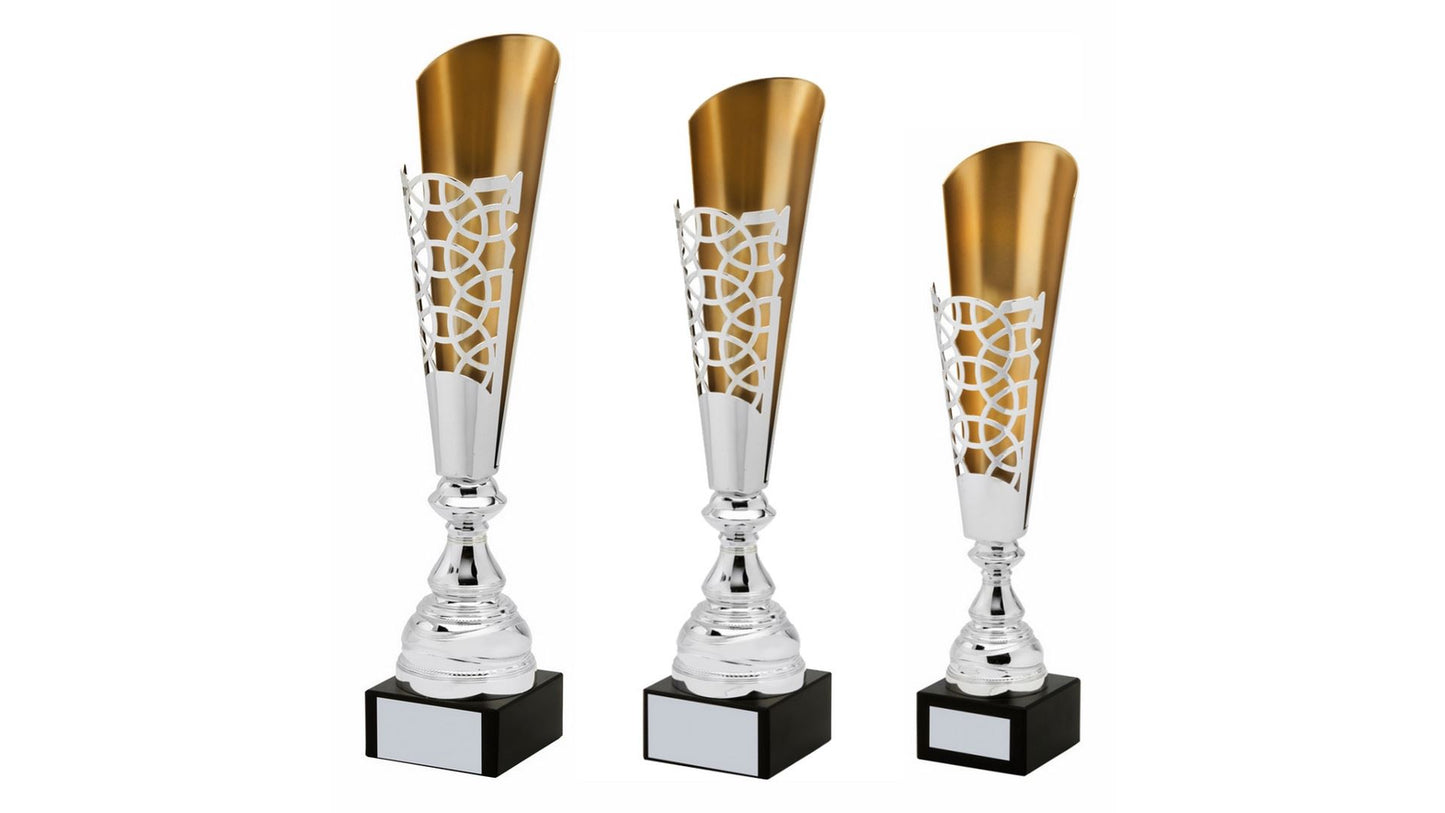Silver and Gold Metal Sculpture
