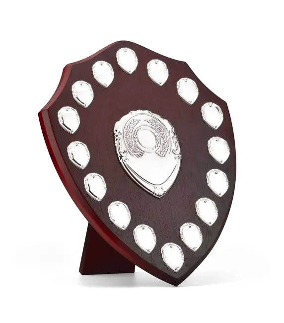 W283CX Triumph Ruby & Silver Annual Shield 35.5cm (14")