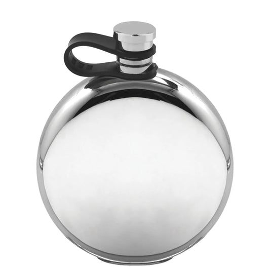 CFL242  6oz Round Pewter Hip Flask
