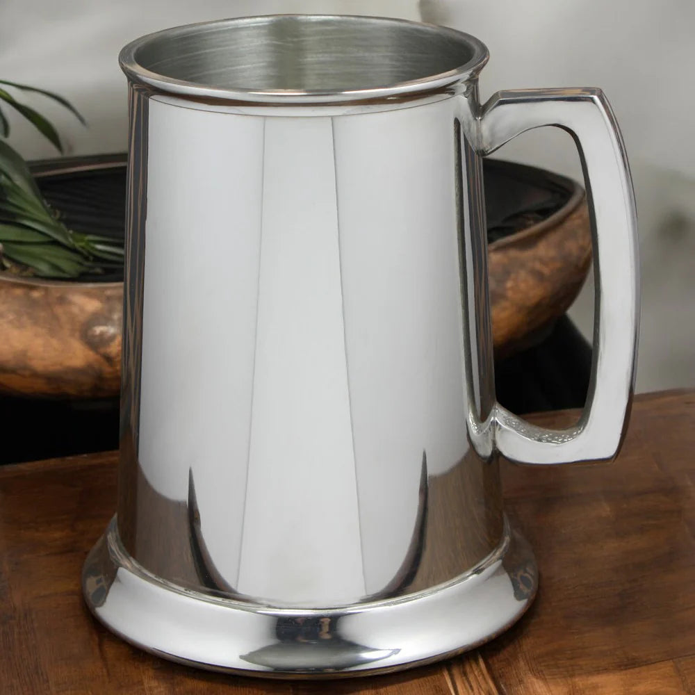 EP002  1 Pint* Pewter Beer Mug Tankard With Classic Handle