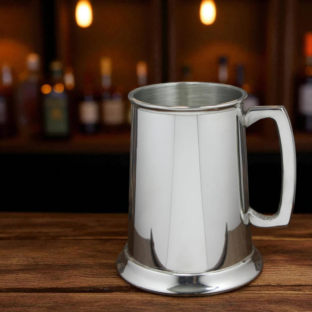 EP002  1 Pint* Pewter Beer Mug Tankard With Classic Handle