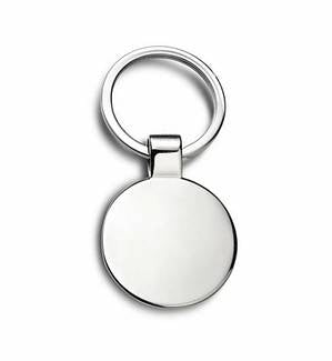 Silver Plated Round Keyring Includes Engraving