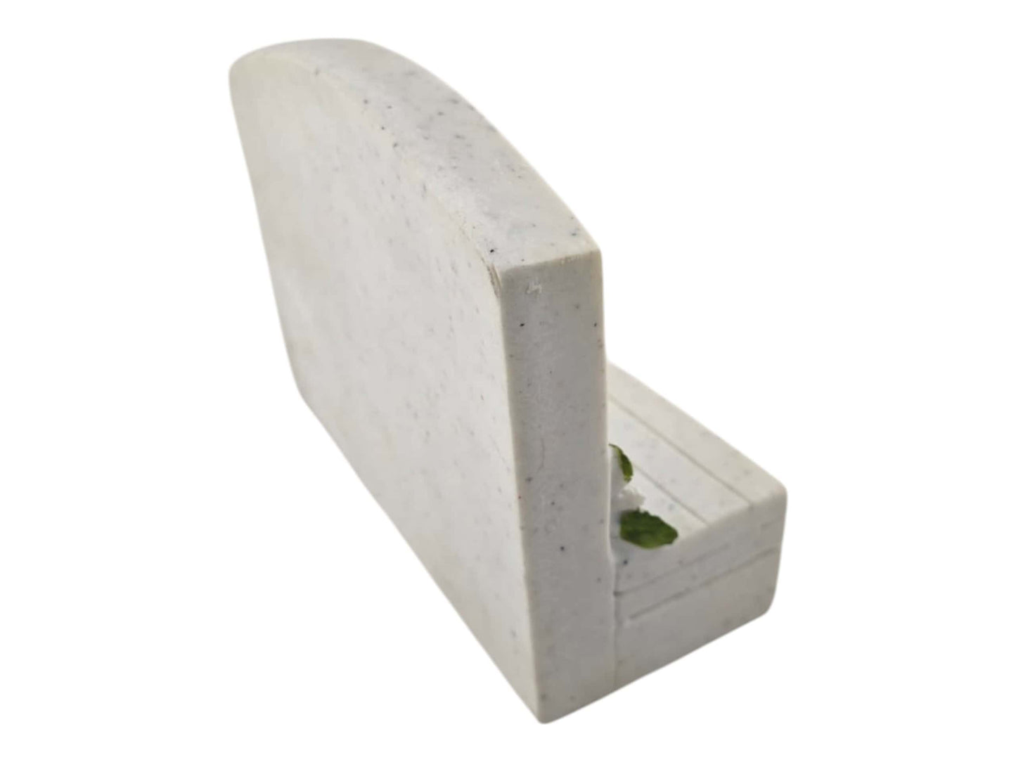 White Resin Memorial Bench with Gold Engravable Plate