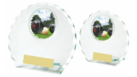 Jade Glass Lawn Bowls Award