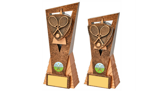 Antique Gold Tennis Edge Trophy