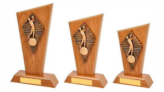 Wood Stand with Male Golf Drive Resin Trim