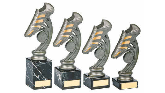 Gunmetal Football Boot on Marble