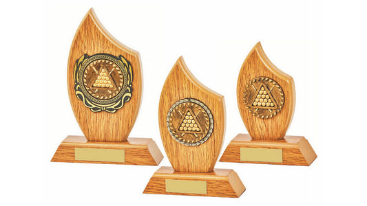 Light Oak Flame Award - Snooker/Pool