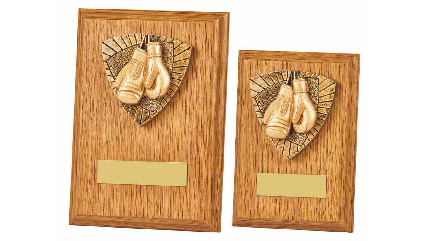Light Oak Plaque - Boxing
