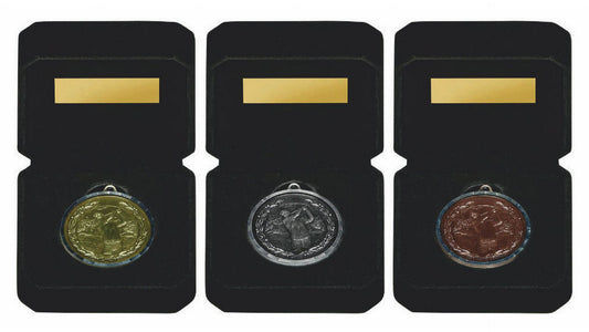 50mm Golf Milled Edge Medal in Luxury Case