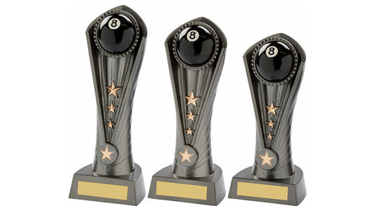 Gun Metal Silver "Cobra" Pool Award