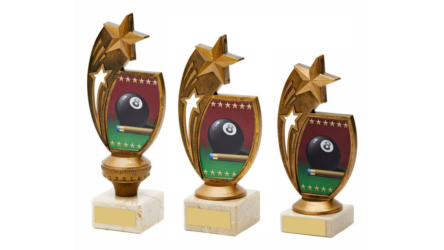Antique Gold Pool Trophy