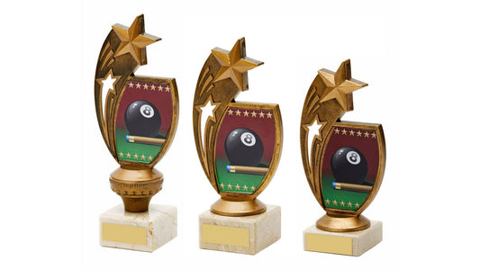 Antique Gold Pool Trophy