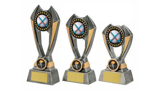 Antique Silver Resin Hockey Award