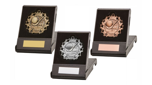 Gold Star Golf Medal in Case