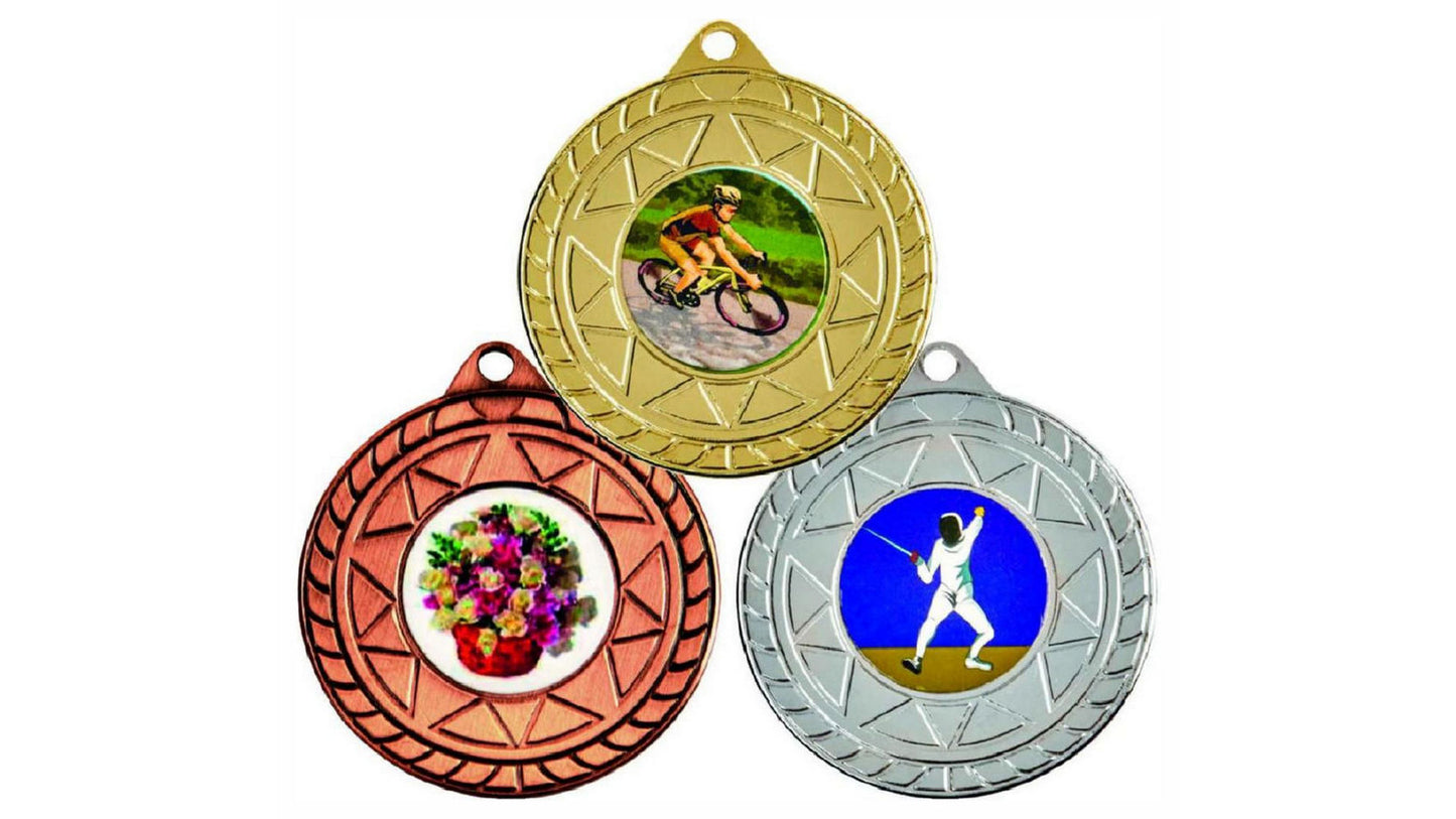 50mm Star Medal (Gold / Silver / Bronze)
