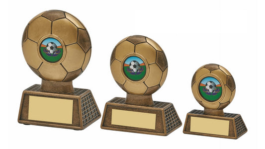 Antique Gold Resin Football