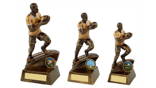 Resin Male Rugby Player Trophy