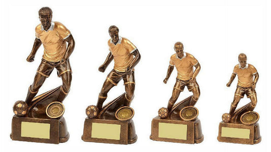 Antique Gold Male Football Resin