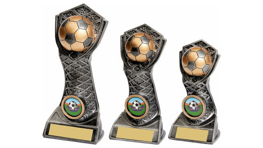 Silver/Gold Football Shield Tower