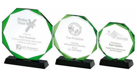 Crystal with Green "Halo" ( in Presentation Case)