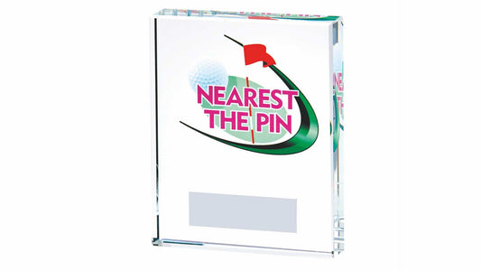 Clear/Colour Glass Golf Nearest the Pin