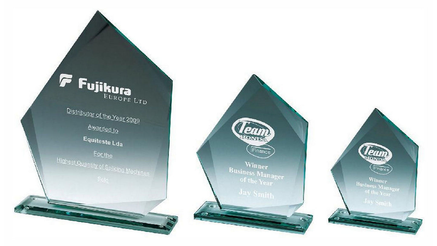 Premium Jade Glass Stand (In Presentation Case)