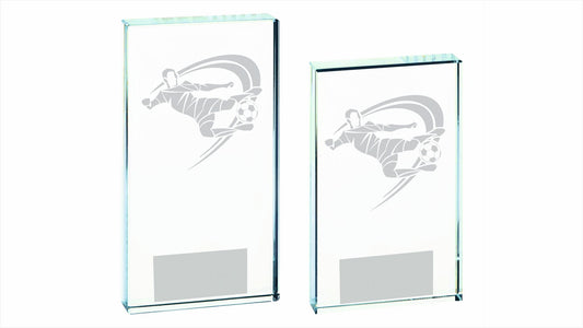 Clear Glass Football Award (Male)