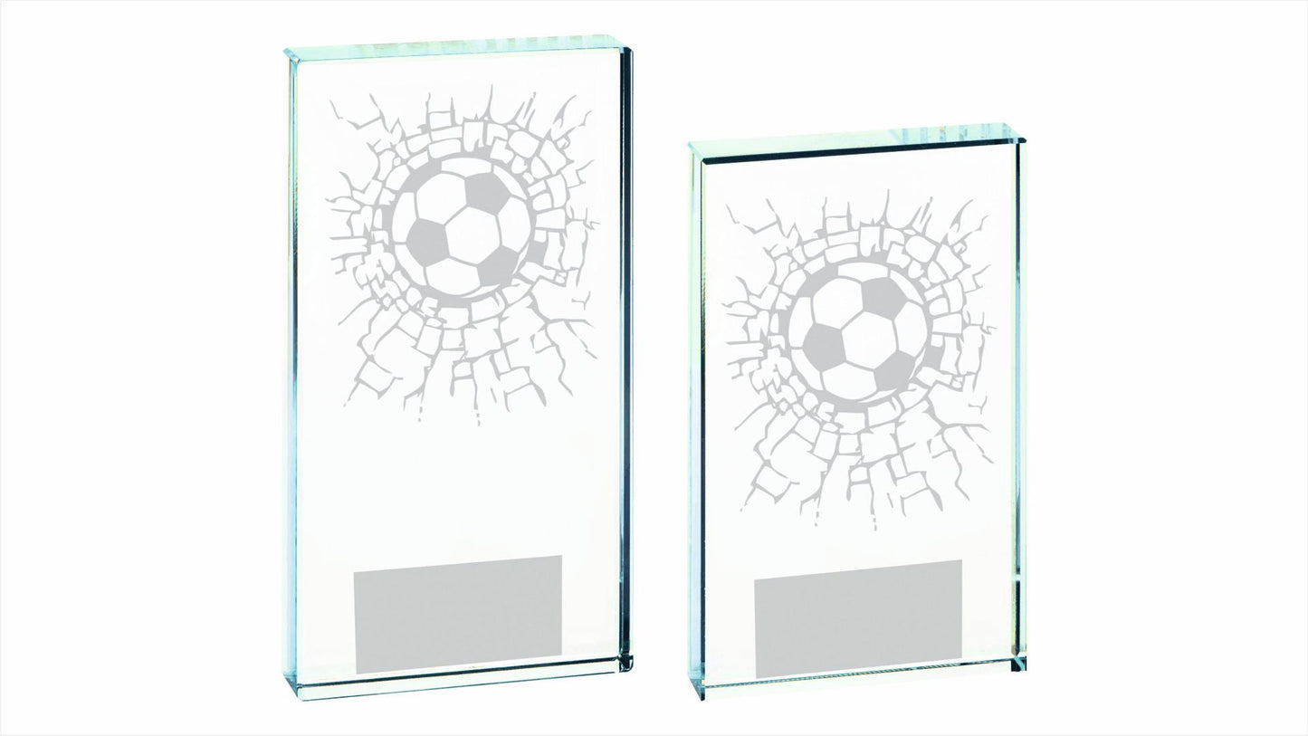 Clear Glass Football Award