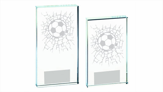 Clear Glass Football Award