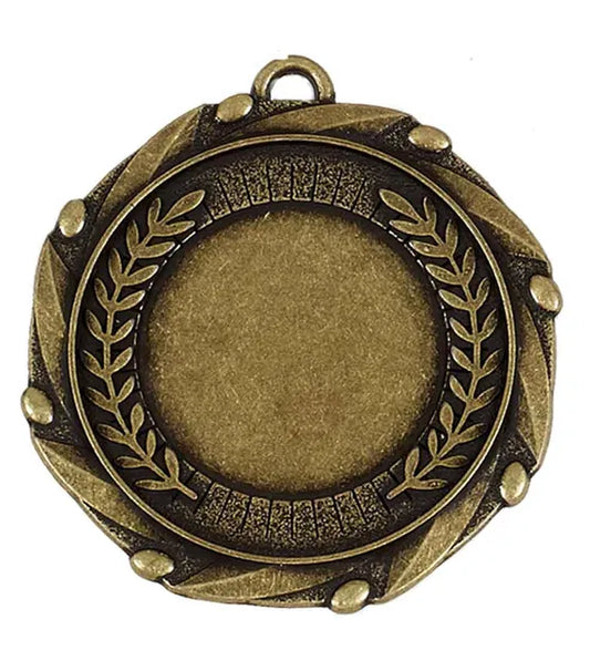 AM900G Gold Combo Laurel Medal 45mm (1 3/4")