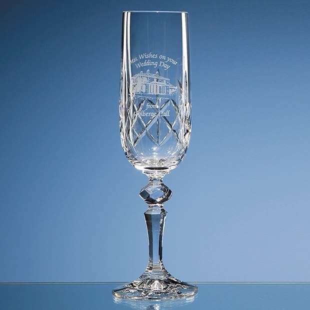 HM66 180ml Flamenco Crystalite Panel Champagne Flute