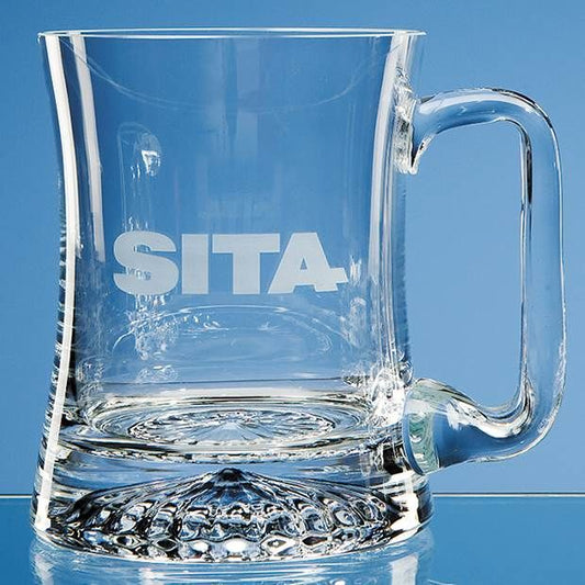 0.34ltr Handmade Curved Star Base Tankard (This Item Includes Engraving)