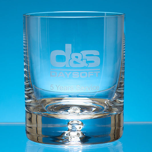 UK108 330ml Bubble Base Whisky Tumbler (This Item Includes Engraving)